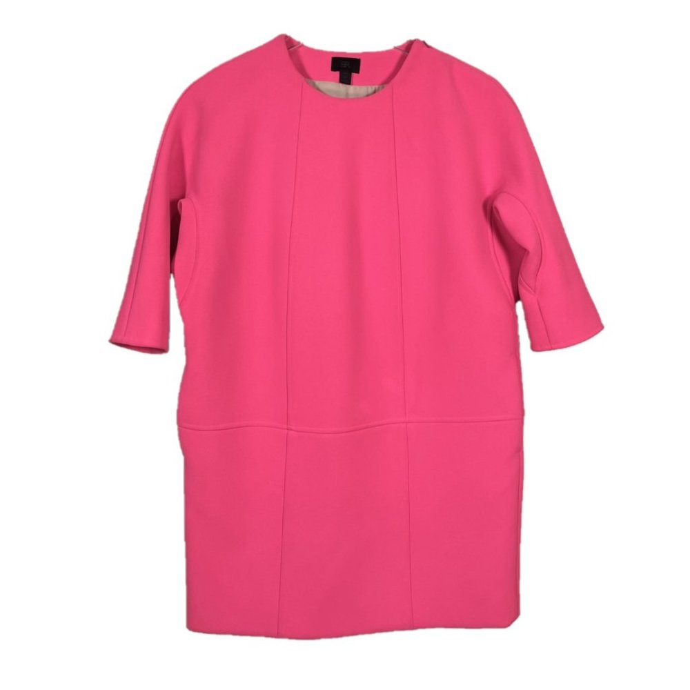 Banana Republic Runway Fall 2015 Cocoon Bright Neon Hot Pink Dress Sz 00 Petite